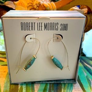 Robert Lee Morris Soho Collection Turquoise and Silver VVEUC